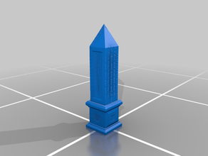 dungeonsticks obelisco cercare di non low poly 40k terreno paesaggio scatter 3ds frullatore dnd epico malkaru obelischi giocare post-apocalittico giocattolo wargame 3d print model - Mito3D