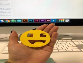 happy face 3d 3d print model - Mito3D