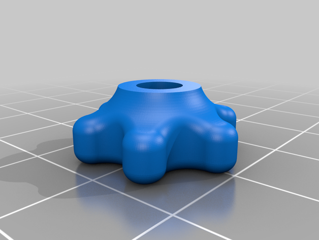 m5 nut knob 3D print model - Mito3D