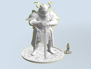 guildpact gate colossus base creature dnd miniature gargantuan giant guild knight paladin ravnica 3d print model - Mito3D