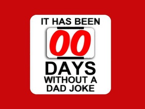 tem sido 00 dias sem pai piada sinal de 2 peças o fathersday dia dos pais ímã geladeira engraçado feliz 3d print model - Mito3D