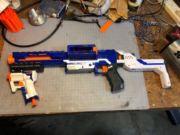 gripshot mark ii nerf blaster gun mod 3D print model - Mito3D