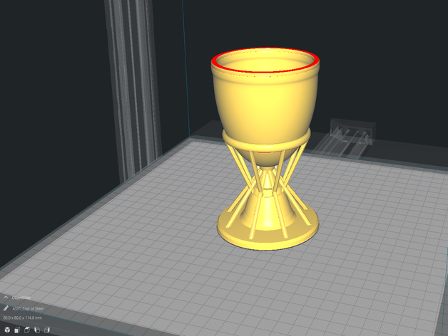 Tasse Edelstahl becher Kaffee-Tasse cup dekoration eisbecher feuerkelch kelch trinkbecher trinkkelch 3D print model - Mito3D
