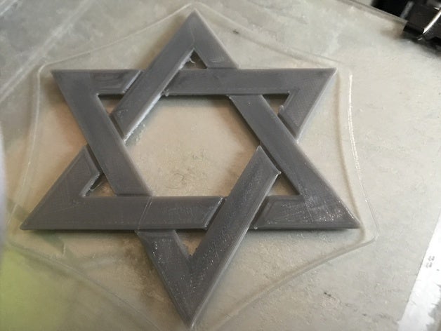 hanoukka la décoration sans texte chanuka chanukkah hanouka hanoucca 3D print model - Mito3D