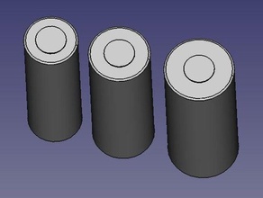 células 14650 16650 18650 batterie a bateria célula 3d print model - Mito3D