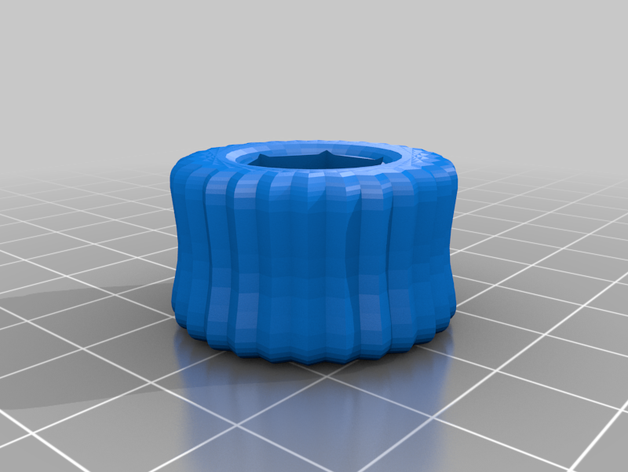5 16 parafuso cabeça botão recartilhado A impressão 3d 3D print model - Mito3D