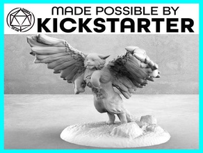 tressym - action-pose tabletop-Miniatur Spielzeug & Spiele Aktion Tier Ungeheuer cat dnd dungeon dungeons dragons vertraut fantasy Fliegen Spiel gaming kitty mini der Miniatur pathfinder rpg set tabletop Flügel 3d print model - Mito3D