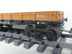 wagon platform toys & games lego city model trains rail railways train 3d print model - Mito3D