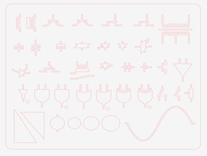elettronica componenti stencil remix strumenti di disegno 3d print model - Mito3D
