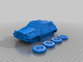 scoutcar vehicles car military 3d print model - Mito3D