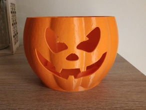 Kürbis-Kerze-Halter Gesicht Dekor Kerze Kerzenhalter Kerze-Halter Dekoration halloween halloween-Dekoration halloween-Kürbis 3d print model - Mito3D
