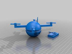spy drone 3d baskı mini casus 3d print model - Mito3D