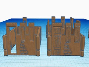 dungeon stick arabian mud brick house models 28mm 3d print model - Mito3D