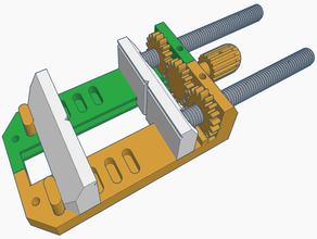 máquina de la prensa tornillo simple liberación rápida mech v51 totalmente imprimible herramientas 3d print model - Mito3D