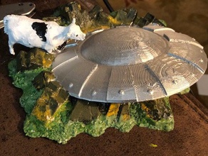 abgestürzten ufo Kuh Tiere 3d print model - Mito3D