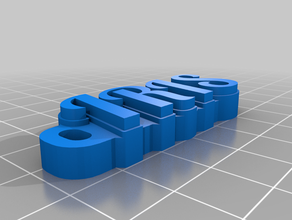 iris Schlüsselanhänger kundengebundene 3d print model - Mito3D