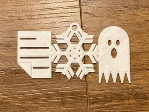 paper snow ghost signs & logos friends tv show 3d print model - Mito3D