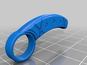 hooked knife 3d print model - Mito3D