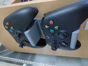 xbox one-controller dual Wandhalterung die Wandmontage xbox-controller one controller 3d print model - Mito3D