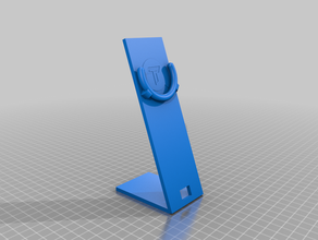 phone mount pop socket holder cell desk mobile openscad scad 3d print model - Mito3D