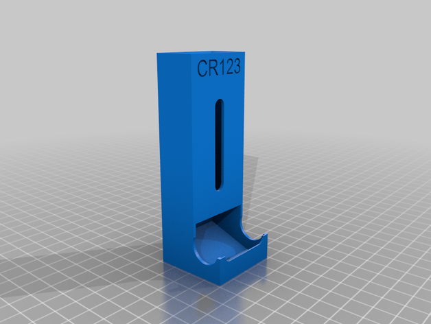 batería cr123 dispensador de la soporte cr123a 3D print model - Mito3D