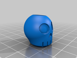 skully bead 3d print model - Mito3D