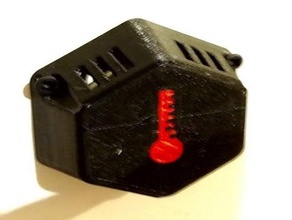 Temperatur-sensor für die Wandmontage Fall sensor montieren Temperatur Gehäuse 3d print model - Mito3D