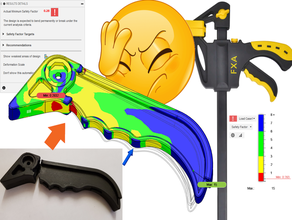 fxa clamp handle 3d print model - Mito3D