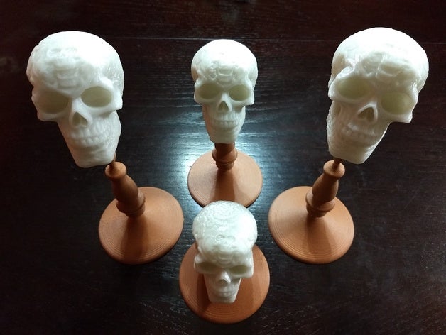 celtic skull candelabra 3D print model - Mito3D