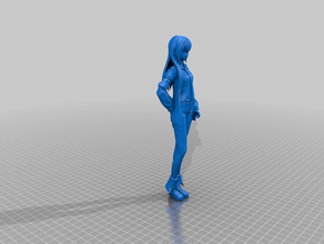makise kurisu anime character figure mikumikudance steinsgate steins gate 3d print model - Mito3D