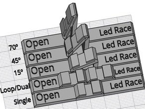 minimalista suports led abierto de la carrera 3d print model - Mito3D