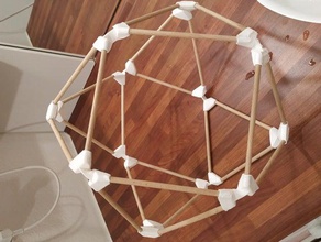 buckminster fuller's jitterbug cubeoctahedron 3d print model - Mito3D