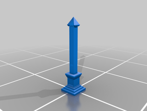 obelisk die Sonde 3d print model - Mito3D