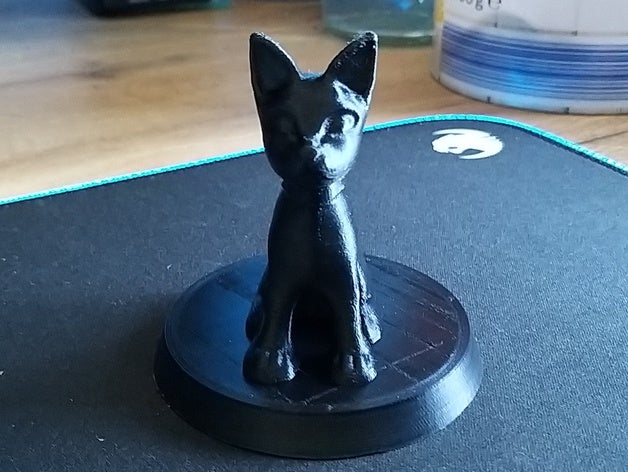 sitting cat 3D print model - Mito3D