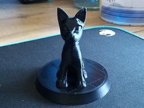 chat assis cat 3d print model - Mito3D