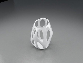 mini vase organic art decor decoration design desk flower pot spiral table vases 3d print model - Mito3D