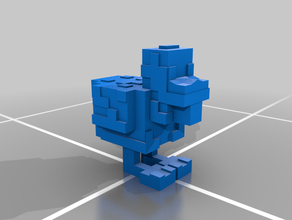 dungeonsticks minecraft pollo in stile animali architettura bird epico 3d print model - Mito3D