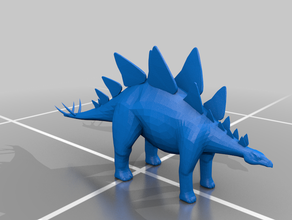 stegosaurus 3d print model - Mito3D