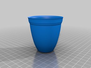 garden pot realistic 3d print model - Mito3D