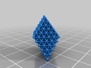 fcc cell - primitive repetition 5 times crystallography crystal structure lattice 3d print model - Mito3D