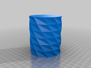 11 face twisted vase customized 3d print model - Mito3D
