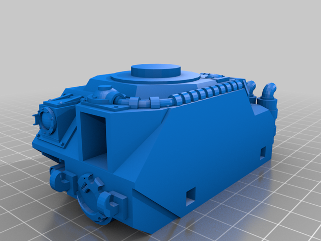 demon rust refit armor scifi tank 3D print model - Mito3D