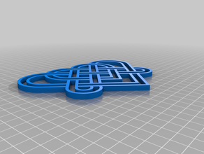celtic heart 3d print model - Mito3D