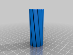 12x22 espiral vaso linear bucha personalizado 3d print model - Mito3D
