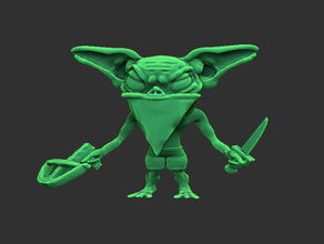 goblin rogue 28mm dnd5e dungeons dragons fantasy mini miniature minion monster pathfinder tabletop gaming rpg 3d print model - Mito3D