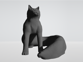 majestic slug Katze cat halloween-Dekoration hybrid Kätzchen monster Skulptur besonderes statue 3d print model - Mito3D