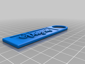 abigail tag keychain ornament 3d print model - Mito3D