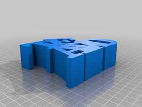 te amo customized 3d print model - Mito3D