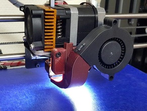 geeetech einstellbare 50mm radialen Belüftungskanälen einstellbar einfach led prusa radial fan duct reprap sensor 3d print model - Mito3D