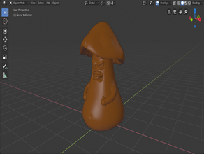 angry mushroooooooooom dnd em miniatura a figura o fungo cogumelo rpg escultura 3d print model - Mito3D